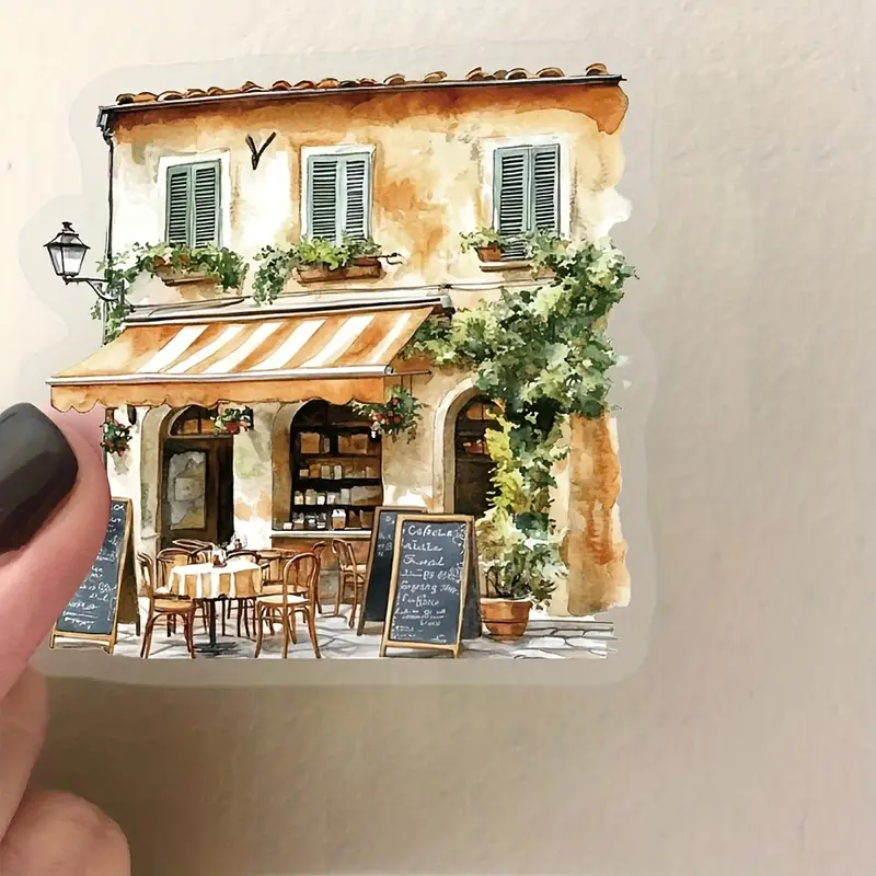Retro Coffee Stickers – 5 Pcs☕✨ - Image 5