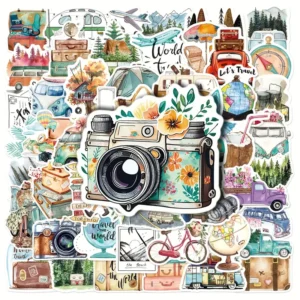 Outdoor Travel DIY Sticker Pack – 5 Pcs