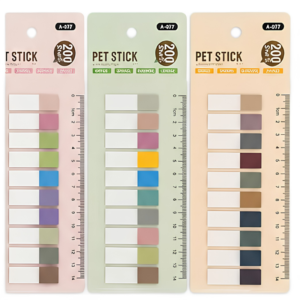 Morandi Pastel Sticky Notes Tabs 📚🖊️