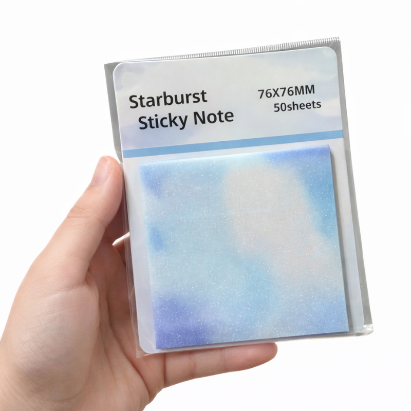 Starburst Watercolor Dream Glittery Sticky Notes 🗒️✨ - Image 3