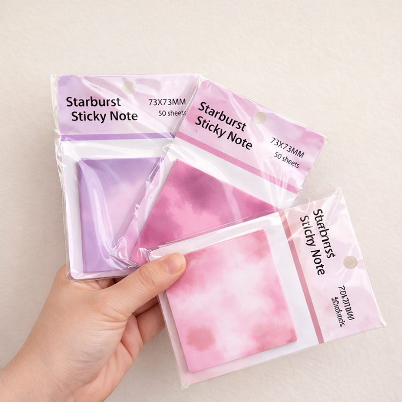 Starburst Watercolor Dream Glittery Sticky Notes 🗒️✨ - Image 5