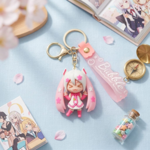 Kawaii Anime "Bubble" Chibi Character Keychain 🌸💫
