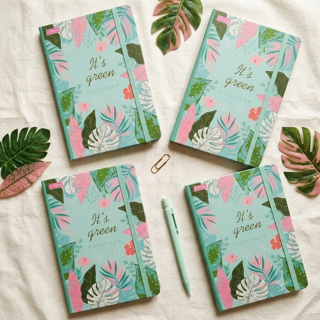 Sage Green Floral Botanical Spiral Notebook πΏπ - Image 2