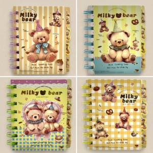 Milky Bear "Bear Happy Day" Spiral Notebook Collection