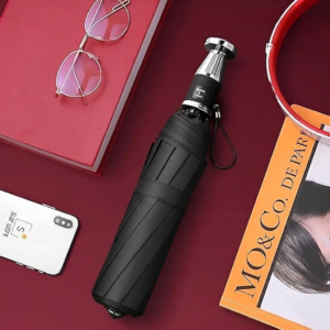 Premium Automatic Windproof Travel Umbrella – Inverted Folding Compact Rain Umbrella with Anti-Storm Reinforced Frame 🌧️💨🛡️