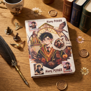 Retro Vintage Anime Art Spiral Notebook 🎨📖