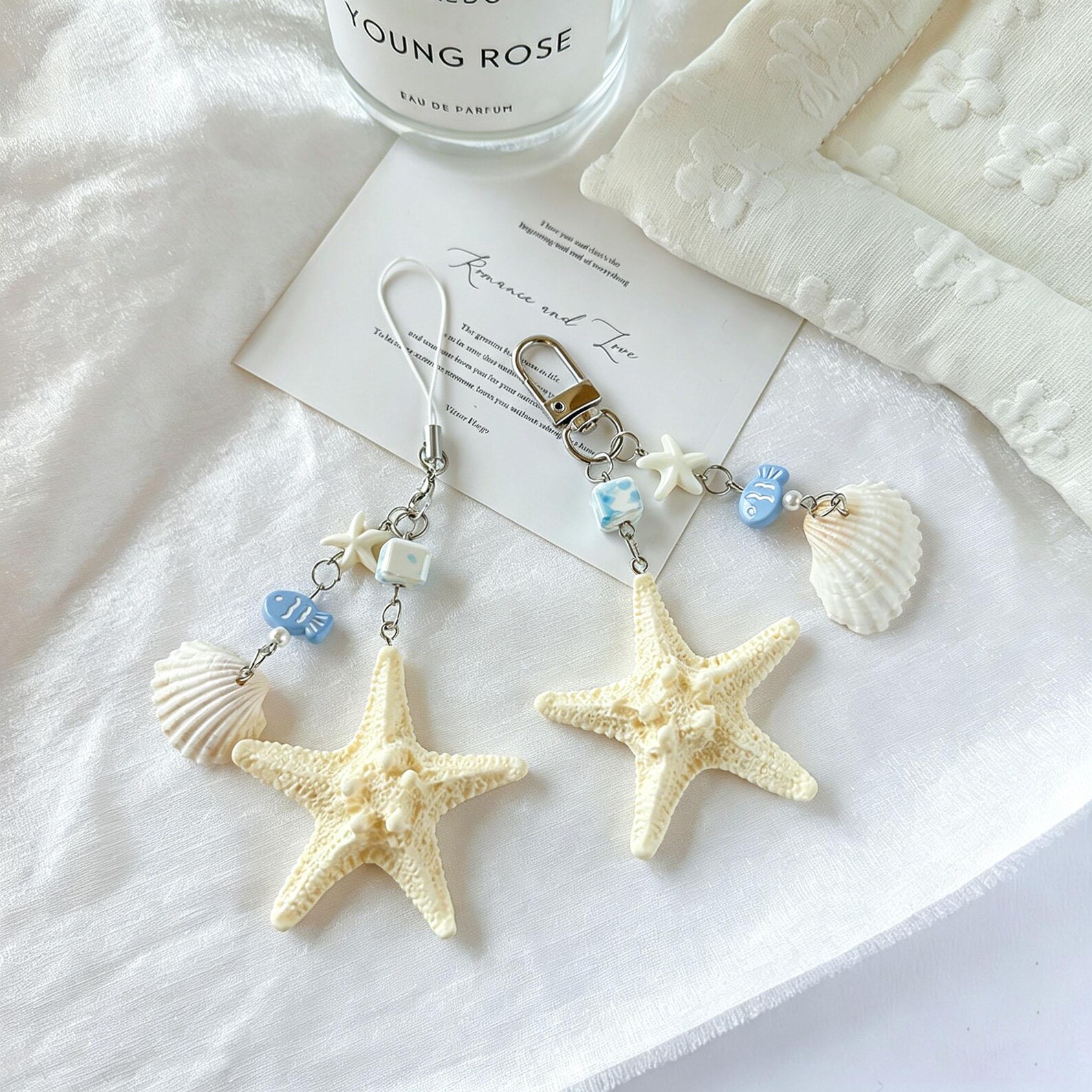 Ocean Breeze Shell & Starfish Phone Charm / Keychain πβ¨ - Image 4