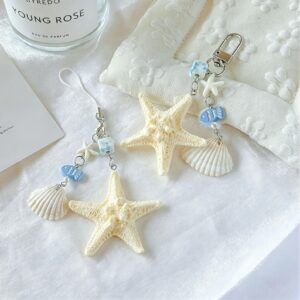Ocean Breeze Shell & Starfish Phone Charm / Keychain 🐚✨