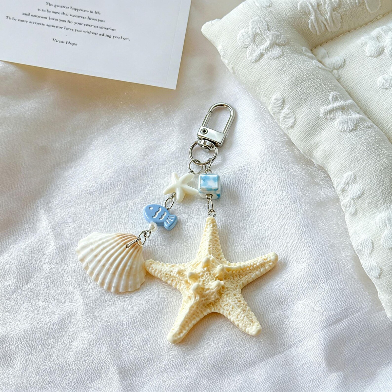 Ocean Breeze Shell & Starfish Phone Charm / Keychain πβ¨ - Image 6