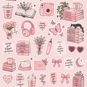 ✨ "The Calico Café" Cozy Vintage Aesthetic Sticker Sheet | Journaling Stickers ✨